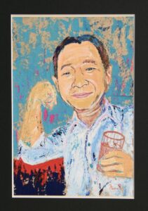 T様肖像画風似顔絵